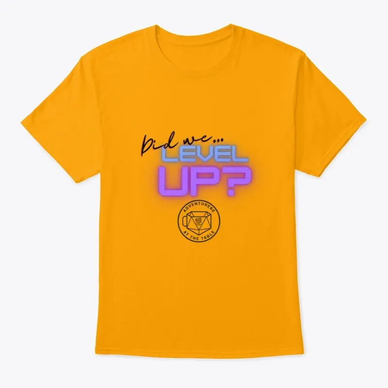 Did we level up? Tee